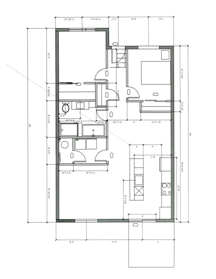 Plan d'étage officiel de La Place Haziel avec dimensions de toutes les pièces